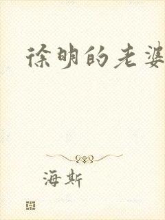 徐明的老婆封面