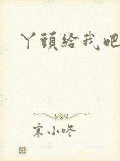 丫头给我吧封面