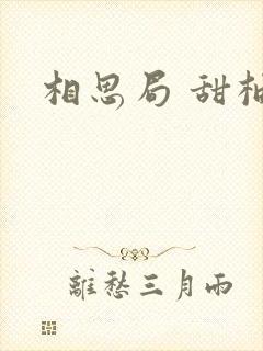 相思局 甜柚子封面