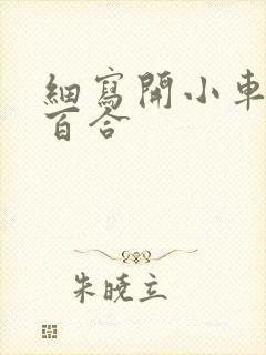 细写开小车车的百合