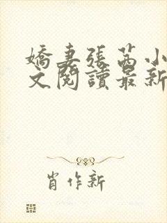 娇妻张茜小说全文阅读最新章节更新