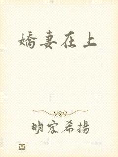 娇妻在上封面