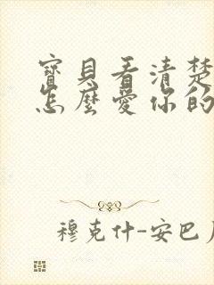 宝贝看清楚我是怎么爱你的小说