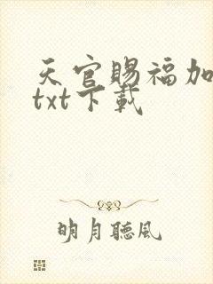 天官赐福加番外txt下载