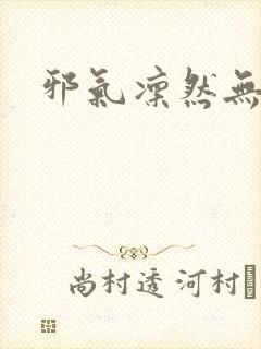 邪气凛然无弹窗