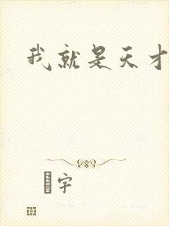 我就是天才封面