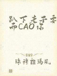 趴下老子要从后面CAO你