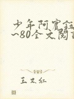 少年阿宾钰慧1~80全文阅读目录