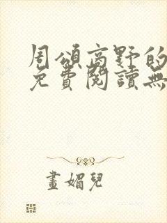 周颂商野的小说免费阅读无弹窗封面