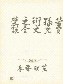 裴之珩孙若微小说全文免费阅读笔趣封面