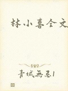 林小喜全文阅读封面