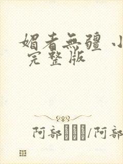 媚者无疆 小说 完整版封面