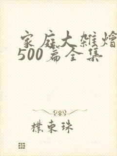 家庭大杂烩小说500篇全集