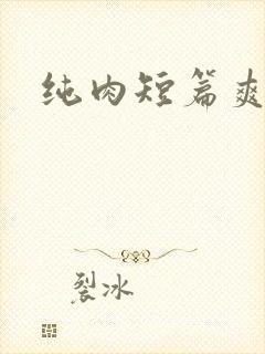 纯肉短篇爽文