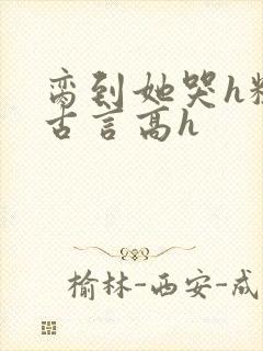 脔到她哭h粗话古言高h