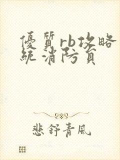 优质rb攻略系统消防员封面