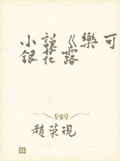 小说《乐可》金银花露封面