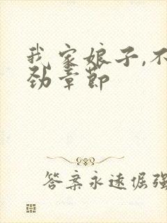 我家娘子,不对劲章节