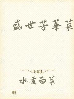 盛世芳华菜谱封面