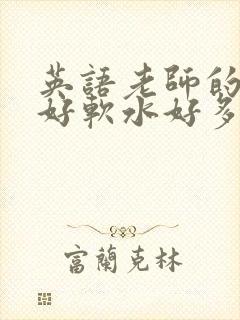 英语老师的兔子好软水好多
