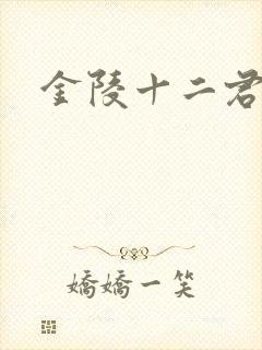 金陵十二君封面