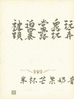 被迫当众玩弄奶头暴露玩弄小说