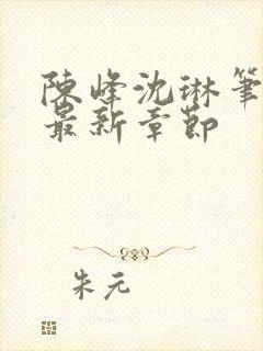 陈峰沈琳笔趣阁最新章节