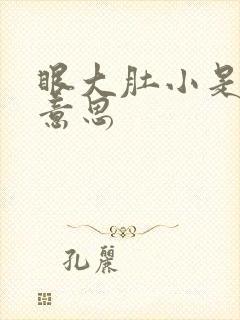 眼大肚小是什么意思