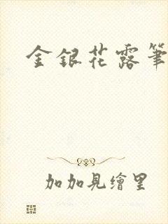 金银花露笔趣阁封面