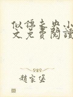 似锦未央小说全文免费阅读无弹窗封面