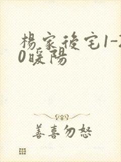 杨家后宅1-20暖阳