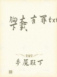 胸大有罪txt下载