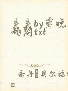 炎炎by霁晚笔趣阁txt