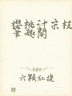 樱桃汁宋枝江野笔趣阁