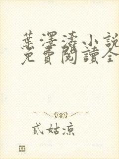 叶泽涛小说全文免费阅读全文