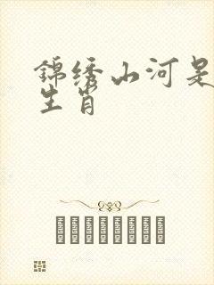 锦绣山河是什么生肖