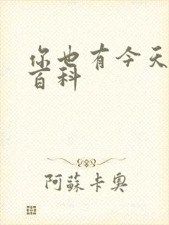 你也有今天百度百科封面