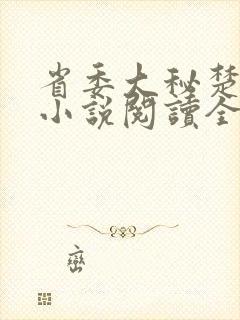 省委大秘楚东恒小说阅读全文封面