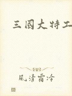 三国大特工封面