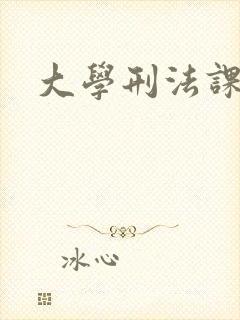 大学刑法课