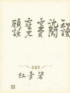 顾霆云沈知秋小说免费阅读最新章节封面