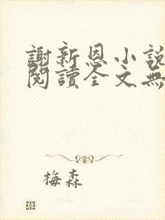 谢新恩小说免费阅读全文无弹窗封面