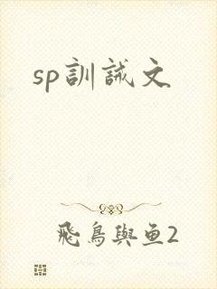 sp训诫文
