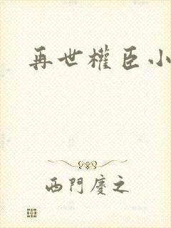 再世权臣小说封面