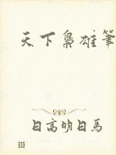 天下枭雄笔趣阁封面