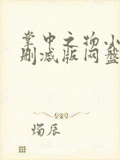 掌中之物小说未删减版网盘