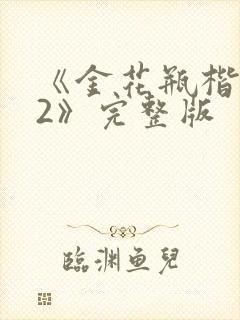 《金花瓶楷梅花2》完整版封面