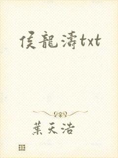 侯龙涛txt封面