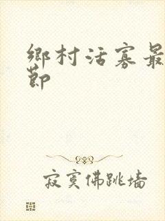 乡村活寡最新章节