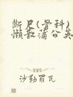 断尺(骨科) 懒散蒲公英